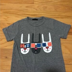 Gray Bunny Rabbit graphic t shirt